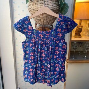Girls Floral Blouse - Size 10/12